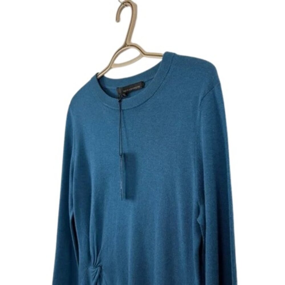 360 Cashmere blue side knot long sleeve sweater size S NWT - Picture 2 of 8